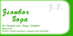 zsombor boga business card